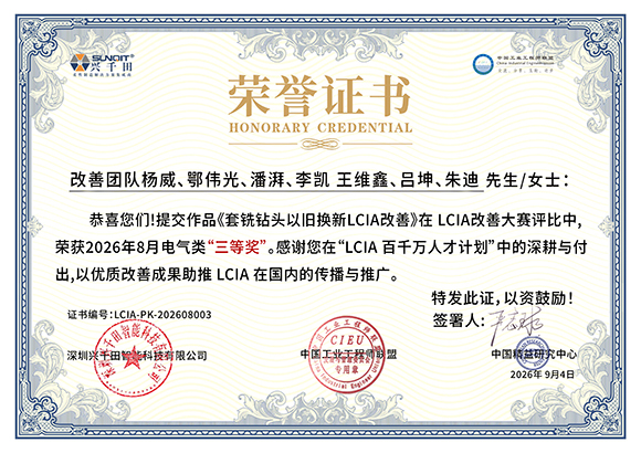 LCIA-PK-202608003 改善团队杨威、鄂伟光、潘湃、李凯 王维鑫、吕坤、朱迪 LCIA-PK-202608003 改善团队杨威、鄂伟光、潘湃、李凯 王维鑫、吕坤、朱迪