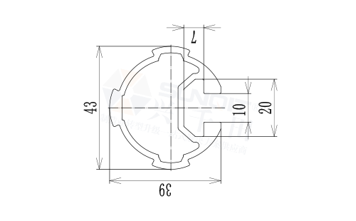 43T型槽精益管尺寸图
