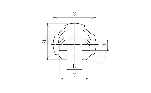 T型槽精益管尺寸图
