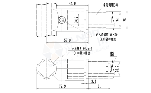 转动组件尺寸图