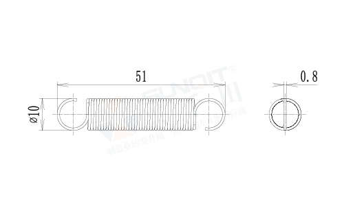 轻型拉簧尺寸图