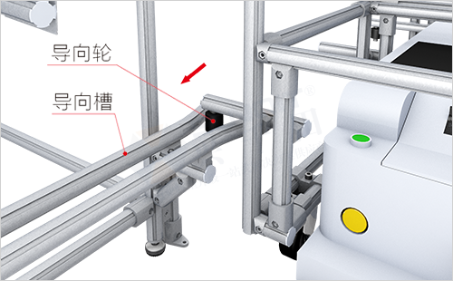 AGV周转车+物料架(单侧型)