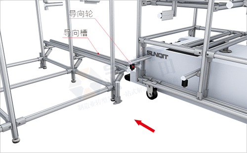 AGV周转车+物料架(两侧型)