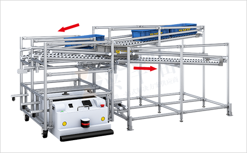 AGV周转车+物料架(两侧型)