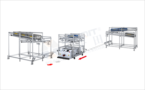 AGV周转车+物料架(两侧型)