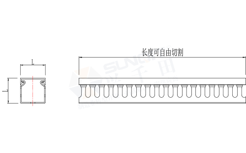 灰白阻燃线槽