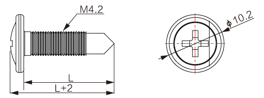 M4.2自钻螺丝(圆头)