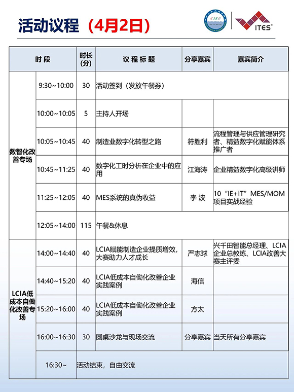 2026年（深圳站）制造企业精益数智化改善大会8